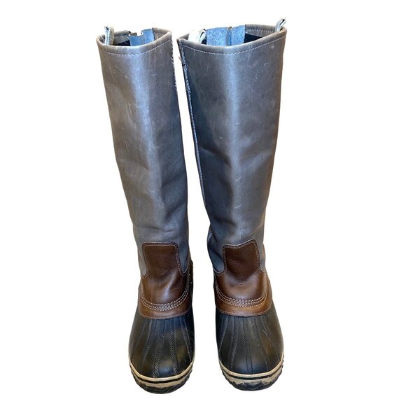 SOREL SLIMPACK Tall 10 Equestrian Riding Boot Shale Gray Waterproof RARE HTF - Picture 5 of 17